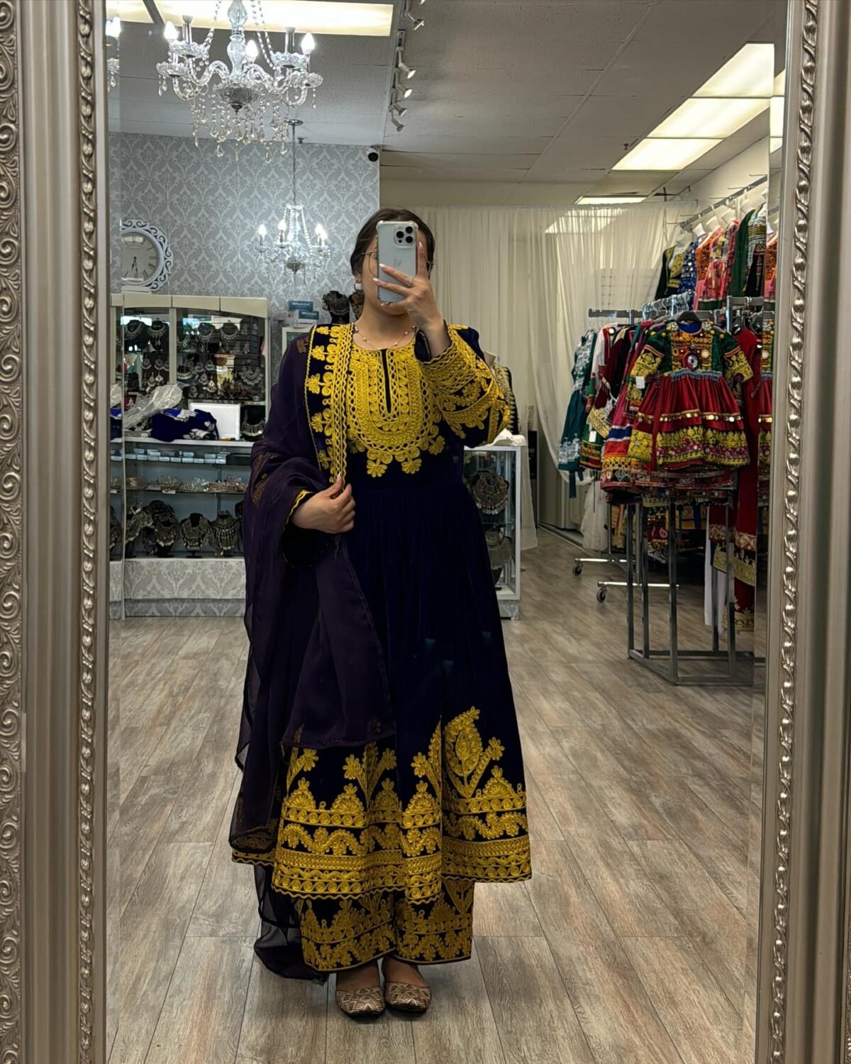Afghan Velvet Dress